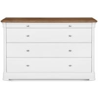 Clemence Richard Tuscany Painted Oak 4 Wide Chest of Drawer