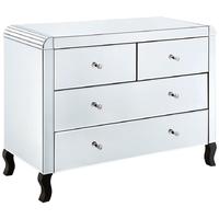 Clear Mirrored Chest of Drawer - 2+2 Drawer MF3007