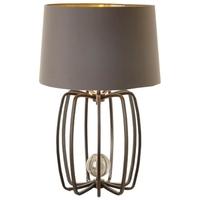 Clearance RV Astley Antique Brass Cage Table Lamp