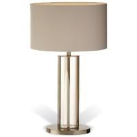 clearance rv astley lisle tall cognac crystal antique brass table lamp