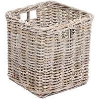 Clearance The Wicker Merchant Square Basket with Hole Handles - C49071