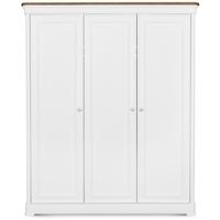 clemence richard tuscany painted oak triple wardrobe