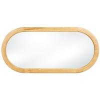 Clemence Richard Sorento Oak Oval Mirror