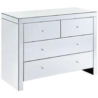 Clear Mirrored Chest of Drawer - 2+2 Drawer MF1007