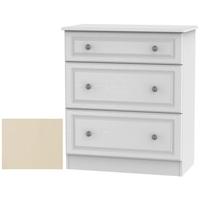 clearance pembroke cream chest of drawer 3 drawer deep g396