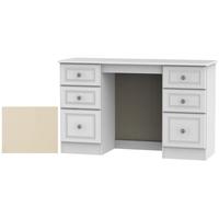 Clearance Pembroke Cream Dressing Table - Knee Hole Double Pedestal - G391