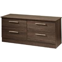 clearance contrast panga bed box 4 drawer