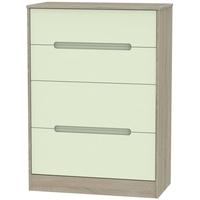 clearance monaco white with bardolino chest of drawer 4 drawer deep