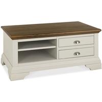 clearance bentley designs hampstead soft grey and walnut coffee table  ...