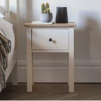 Clearance Frank Hudson Banbury White Bedside Cabinet