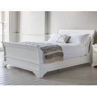 Clearance Frank Hudson Aurelia Chalk 5ft King Size Bedstead with High Foot End - C48904