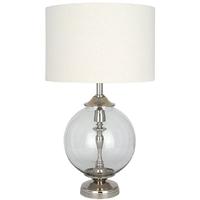 clearance pacific lifestyle glass ball and internal chrome table lamp  ...