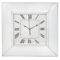 Classic Mirrored Wall Clock - Square