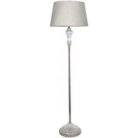 clear glass balmoral empire floor lamp with a natural shade set of 2