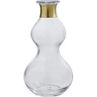 Clear Glass Ring Deco Vase 21cm (Set of 6)