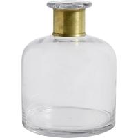 Clear Glass Large Ring Deco Bottle (Set of 4)