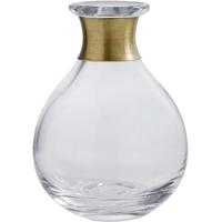 Clear Glass Ring Deco Vase 14cm (Set of 6)