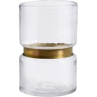 Clear Glass Medium Ring Vase (Set of 6)