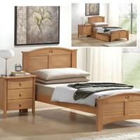 Clearance Joseph Morocco 4FT Small Double Wooden Bedstead