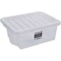 clear crystal 16l storage box lid