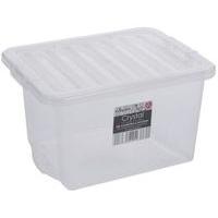 clear crystal 24l storage box lid