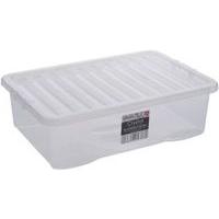 clear crystal 32l storage box lid