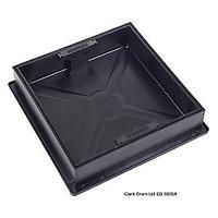 clark drain square to round recessed manhole cover frame 300mm