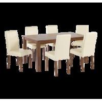 Clinton Large Dining Set Red