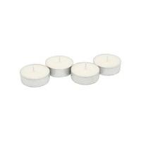 Classic White Metal Case 4.5 hour burn tealight candles - 30 pack - White