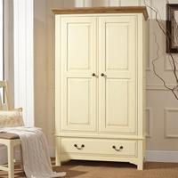 Clermont Shabby Chic Gents Double Wardrobe