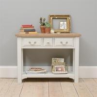 clermont grey painted console table