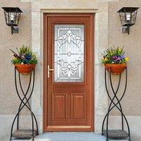 Cleveland Mahogany Door with Intricate Bevel style Tri Glazing