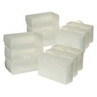 Clear Shoe Boxes (12 - SAVE £2)