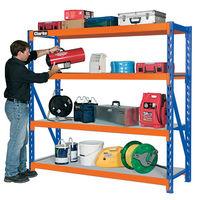 clarke clarke cs4700bo industrial shelving with 4 laminate board shelv ...