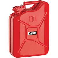 clarke clarke fc10lr 10 litre fuel can red