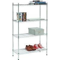 clarke clarke cs430 4 shelf wire shelving unit