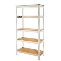 Clarke Clarke CSR5350S 350kg Boltless Shelving (Silver)