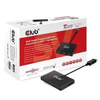 CLUB3D SenseVision MST HUB 1-3 HDMI - video splitters (HDMI, Black, CE, RoHS, FCC, 107 x 60 x 20 mm, DisplayPort, AC Dadapter)