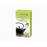 Clearspring Mint Green Tea - 20 Tea Bags (40g) (Pack of 4)