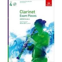 Clarinet Exam Pieces 2014-2017, Grade 4, Score, Part & CD: Selected from the 2014-2017 Syllabus (ABRSM Exam Pieces)