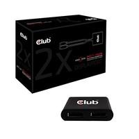 club 3d multi stream transport mst hub displayport 1 2 video splitter  ...