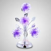 Clara table lamp decorated with roses