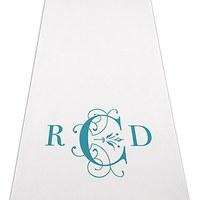 Classic Deco Monogram Personalised Aisle Runner