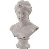 Classic Ceramic Ivory Head Sculpture Antique Style Roman Greek Statue Ornaments