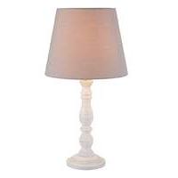 clarissa wooden turned table lamp