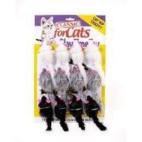 Classic Catnip Furry Mouse 90mm (Pack of 12)