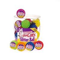 classic glitter balls 40mm pack of 24