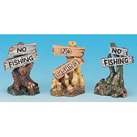 Classic Aquatic Artefacts No Fishing Assortment 80mm (Pack of 6)