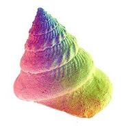 Classic Fluorescent Fun Spiral Sea Shell 80mm (Pack of 2)