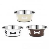 Classic Posh Paws Stainless Steel Neutral Dish Assorted 900ml Small (Pack of 6)